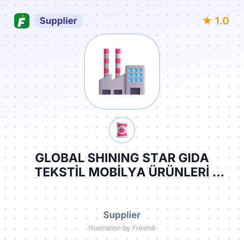 GLOBAL SHINING STAR GIDA TEKSTİL MOBİLYA ÜRÜNLERİ İTHALAT VE İHRACAT LİMİTED ŞİRKETİ. – summary card, no photo uploaded yet