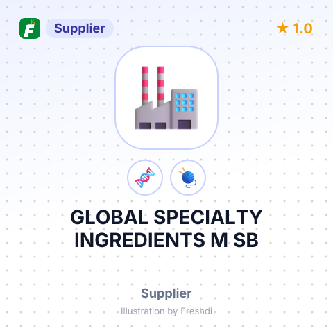 GLOBAL SPECIALTY INGREDIENTS M SB – summary card, no photo uploaded yet