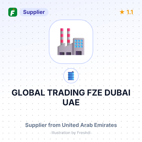 GLOBAL TRADING FZE DUBAI UAE – summary card, no photo uploaded yet
