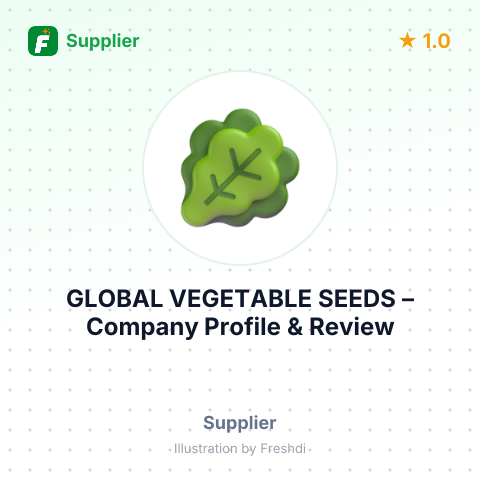GLOBAL VEGETABLE SEEDS – summary card, no photo uploaded yet