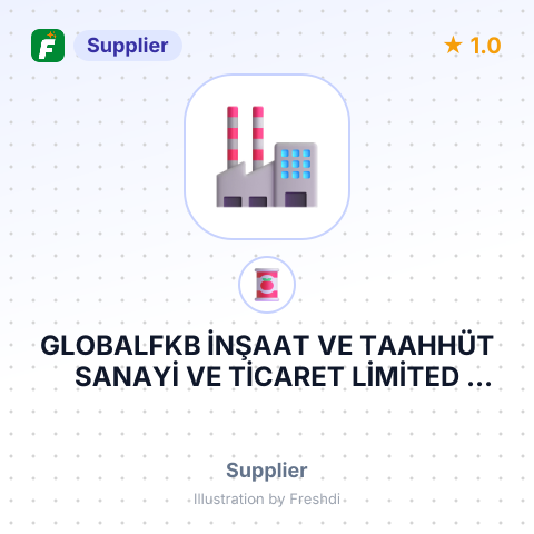 GLOBALFKB İNŞAAT VE TAAHHÜT SANAYİ VE TİCARET LİMİTED ŞİRKETİ – summary card, no photo uploaded yet