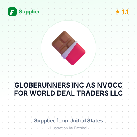 GLOBERUNNERS INC AS NVOCC FOR WORLD DEAL TRADERS LLC – summary card, no photo uploaded yet