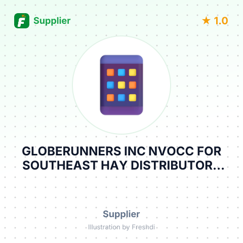 GLOBERUNNERS INC NVOCC FOR SOUTHEAST HAY DISTRIBUTORS INC – summary card, no photo uploaded yet