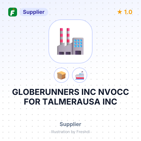 GLOBERUNNERS INC NVOCC FOR TALMERAUSA INC – summary card, no photo uploaded yet