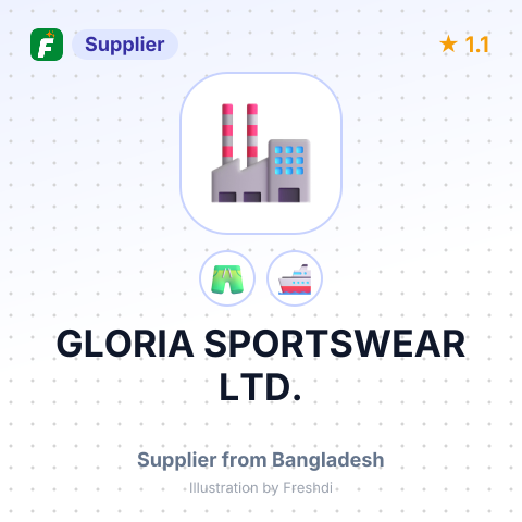 GLORIA SPORTSWEAR LTD. – summary card, no photo uploaded yet