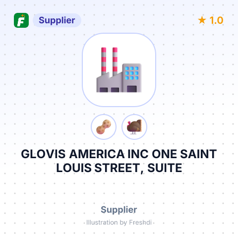 GLOVIS AMERICA INC ONE SAINT LOUIS STREET, SUITE – summary card, no photo uploaded yet