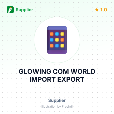 GLOWING COM WORLD IMPORT EXPORT – summary card, no photo uploaded yet