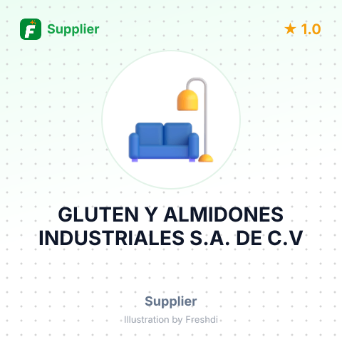 GLUTEN Y ALMIDONES INDUSTRIALES S.A. DE C.V – summary card, no photo uploaded yet