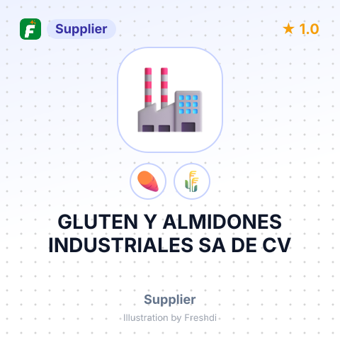 GLUTEN Y ALMIDONES INDUSTRIALES SA DE CV – summary card, no photo uploaded yet
