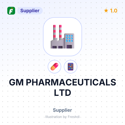 GM PHARMACEUTICALS LTD – summary card, no photo uploaded yet