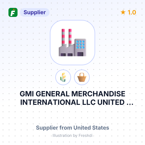 GMI GENERAL MERCHANDISE INTERNATIONAL LLC UNITED STATES – summary card, no photo uploaded yet