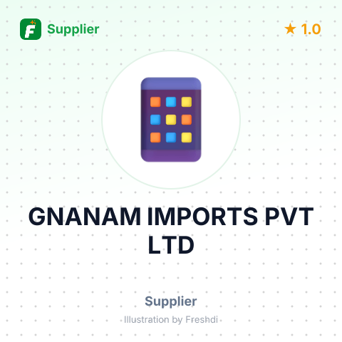 GNANAM IMPORTS PVT LTD – summary card, no photo uploaded yet