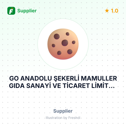 GO ANADOLU ŞEKERLİ MAMULLER GIDA SANAYİ VE TİCARET LİMİTED ŞİRKETİ – summary card, no photo uploaded yet
