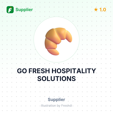 GO FRESH HOSPITALITY SOLUTIONS – summary card, no photo uploaded yet