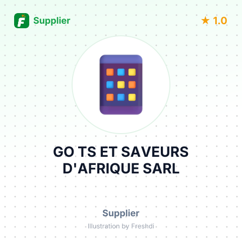 GO TS ET SAVEURS D'AFRIQUE SARL – summary card, no photo uploaded yet