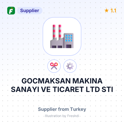 GOCMAKSAN MAKINA SANAYI VE TICARET LTD STI – summary card, no photo uploaded yet