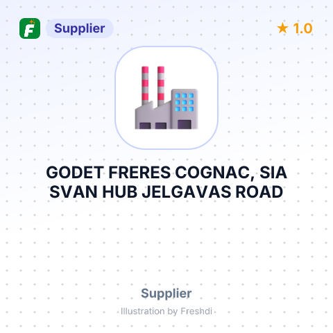 GODET FRERES COGNAC, SIA SVAN HUB JELGAVAS ROAD – summary card, no photo uploaded yet