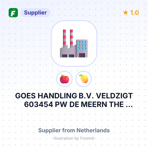 GOES HANDLING B.V. VELDZIGT 603454 PW DE MEERN THE NETHERLANDS – summary card, no photo uploaded yet