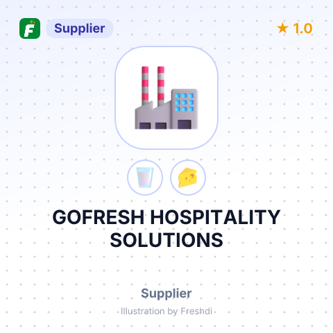GOFRESH HOSPITALITY SOLUTIONS – summary card, no photo uploaded yet