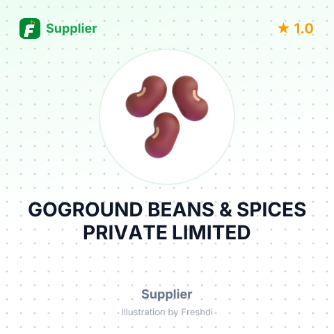 GOGROUND BEANS & SPICES PRIVATE LIMITED – summary card, no photo uploaded yet