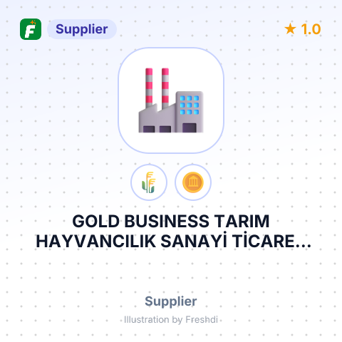 GOLD BUSINESS TARIM HAYVANCILIK SANAYİ TİCARET LİMİTED ŞİRKETİ – summary card, no photo uploaded yet