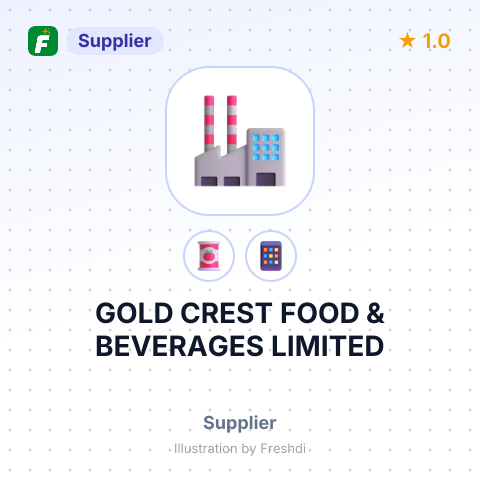 GOLD CREST FOOD & BEVERAGES LIMITED – summary card, no photo uploaded yet