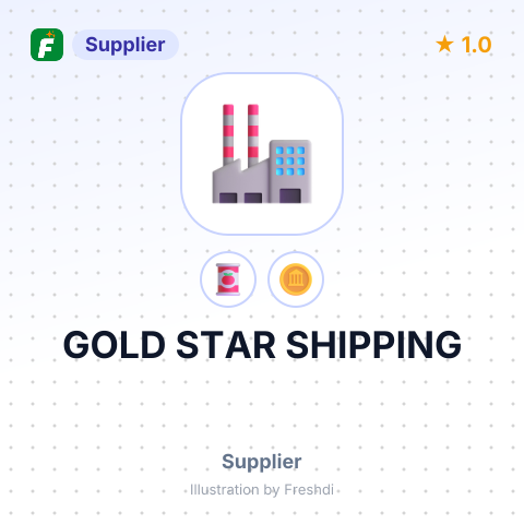 GOLD STAR SHIPPING – summary card, no photo uploaded yet