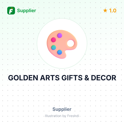 GOLDEN ARTS GIFTS & DECOR – summary card, no photo uploaded yet