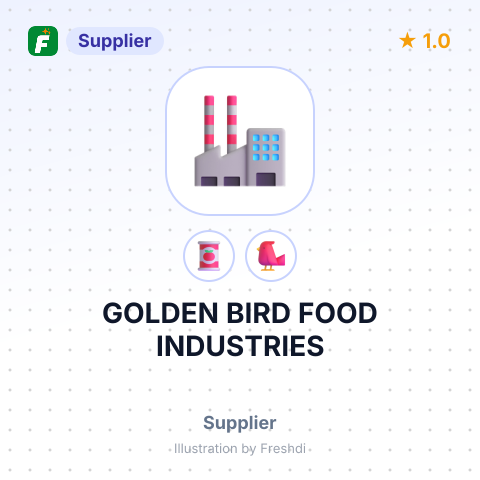 GOLDEN BIRD FOOD INDUSTRIES – summary card, no photo uploaded yet