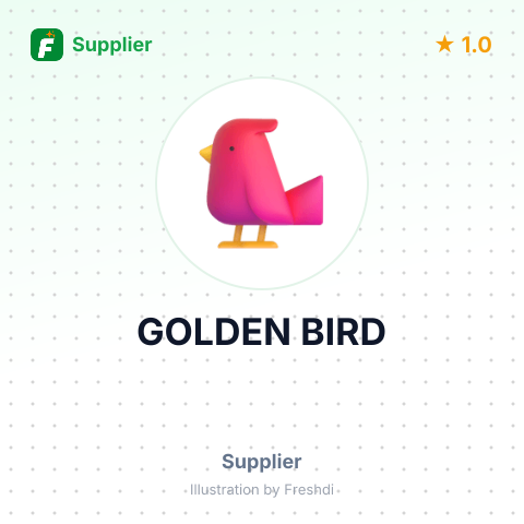GOLDEN BIRD – summary card, no photo uploaded yet