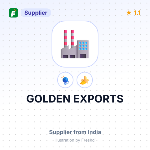 GOLDEN EXPORTS – summary card, no photo uploaded yet