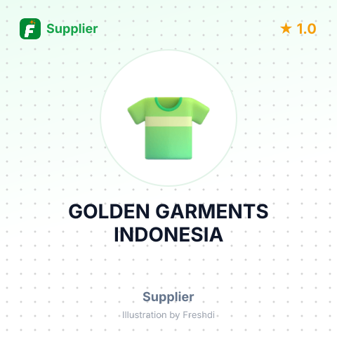 GOLDEN GARMENTS INDONESIA – summary card, no photo uploaded yet