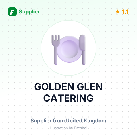 GOLDEN GLEN CATERING – summary card, no photo uploaded yet