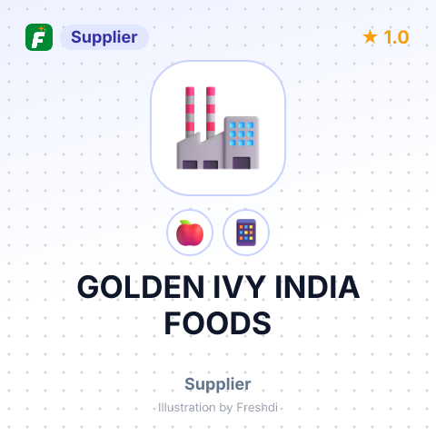 GOLDEN IVY INDIA FOODS – summary card, no photo uploaded yet