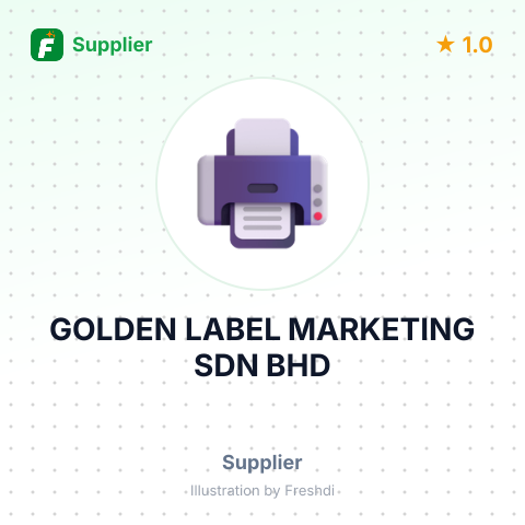 GOLDEN LABEL MARKETING SDN BHD – summary card, no photo uploaded yet