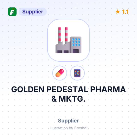 GOLDEN PEDESTAL PHARMA & MKTG. – summary card, no photo uploaded yet