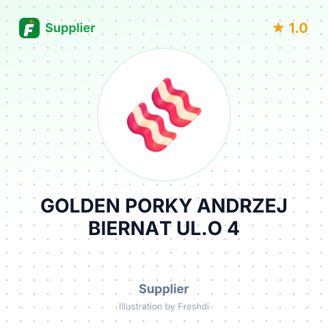 GOLDEN PORKY ANDRZEJ BIERNAT UL.O 4 – summary card, no photo uploaded yet