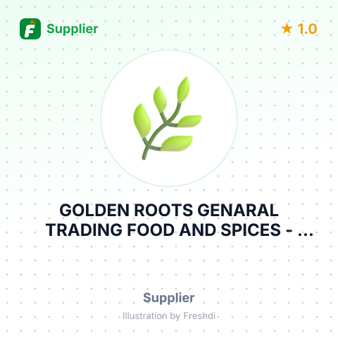 GOLDEN ROOTS GENARAL TRADING FOOD AND SPICES – summary card, no photo uploaded yet