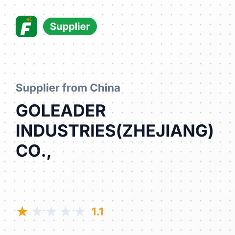 GOLEADER INDUSTRIES(ZHEJIANG) CO., – summary card, no photo uploaded yet