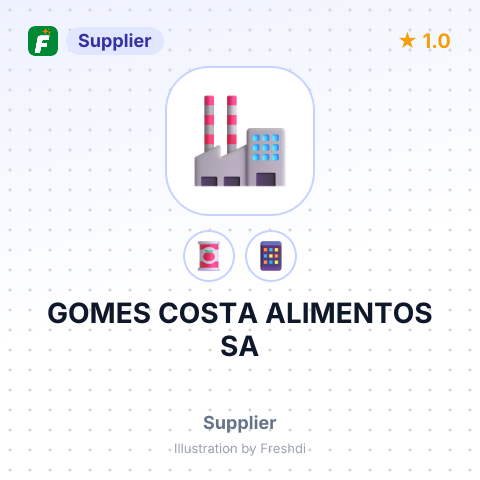 GOMES COSTA ALIMENTOS SA – summary card, no photo uploaded yet