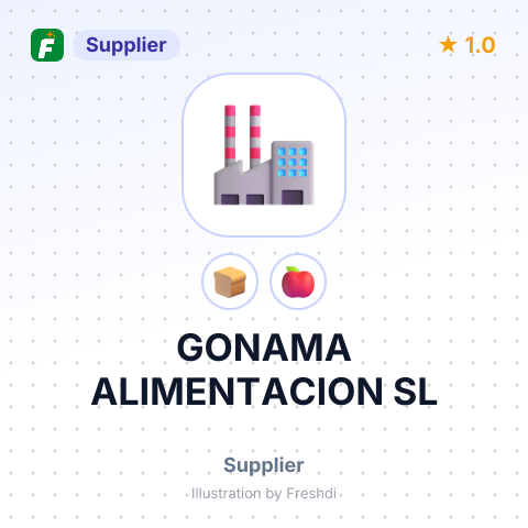 GONAMA ALIMENTACION SL – summary card, no photo uploaded yet