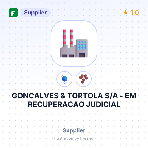 GONCALVES & TORTOLA S/A - EM RECUPERACAO JUDICIAL – summary card, no photo uploaded yet
