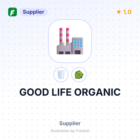 GOOD LIFE ORGANIC – summary card, no photo uploaded yet