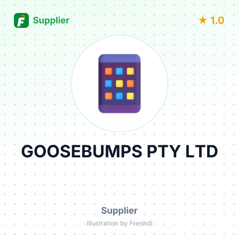 GOOSEBUMPS PTY LTD – summary card, no photo uploaded yet