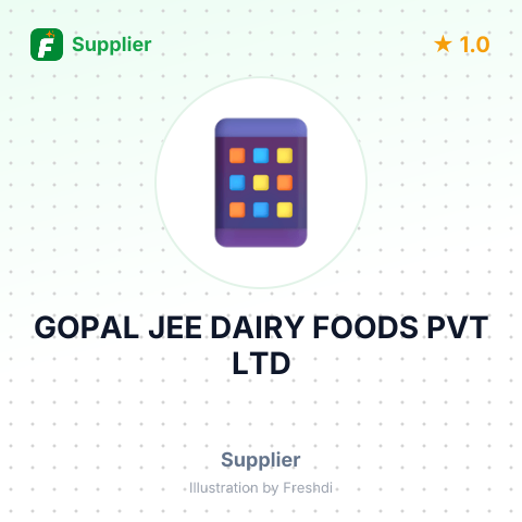 GOPAL JEE DAIRY FOODS PVT LTD – summary card, no photo uploaded yet