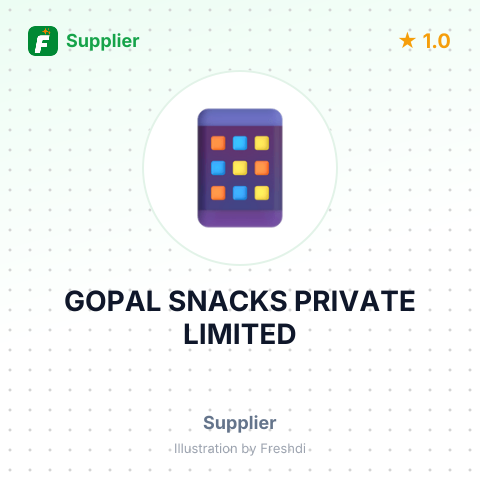 GOPAL SNACKS PRIVATE LIMITED – summary card, no photo uploaded yet