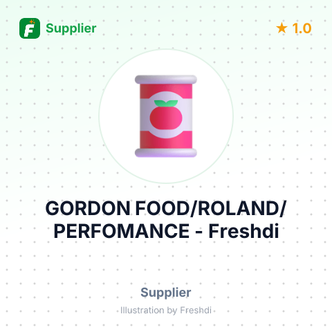 GORDON FOOD/ROLAND/PERFOMANCE – summary card, no photo uploaded yet