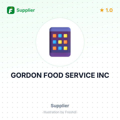 GORDON FOOD SERVICE INC – summary card, no photo uploaded yet