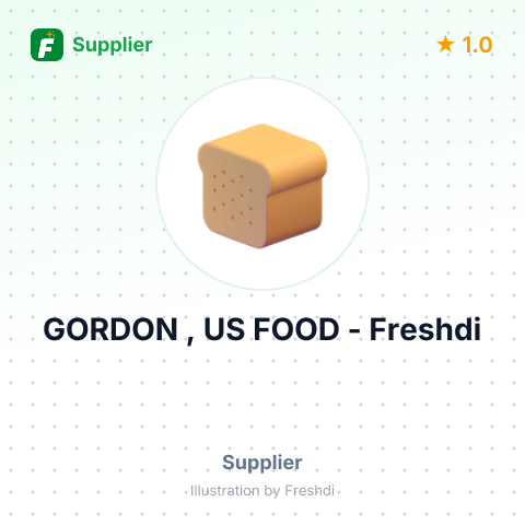 GORDON , US FOOD – summary card, no photo uploaded yet