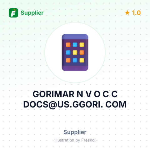 GORIMAR N V O C C DOCS@US.GGORI. COM – summary card, no photo uploaded yet